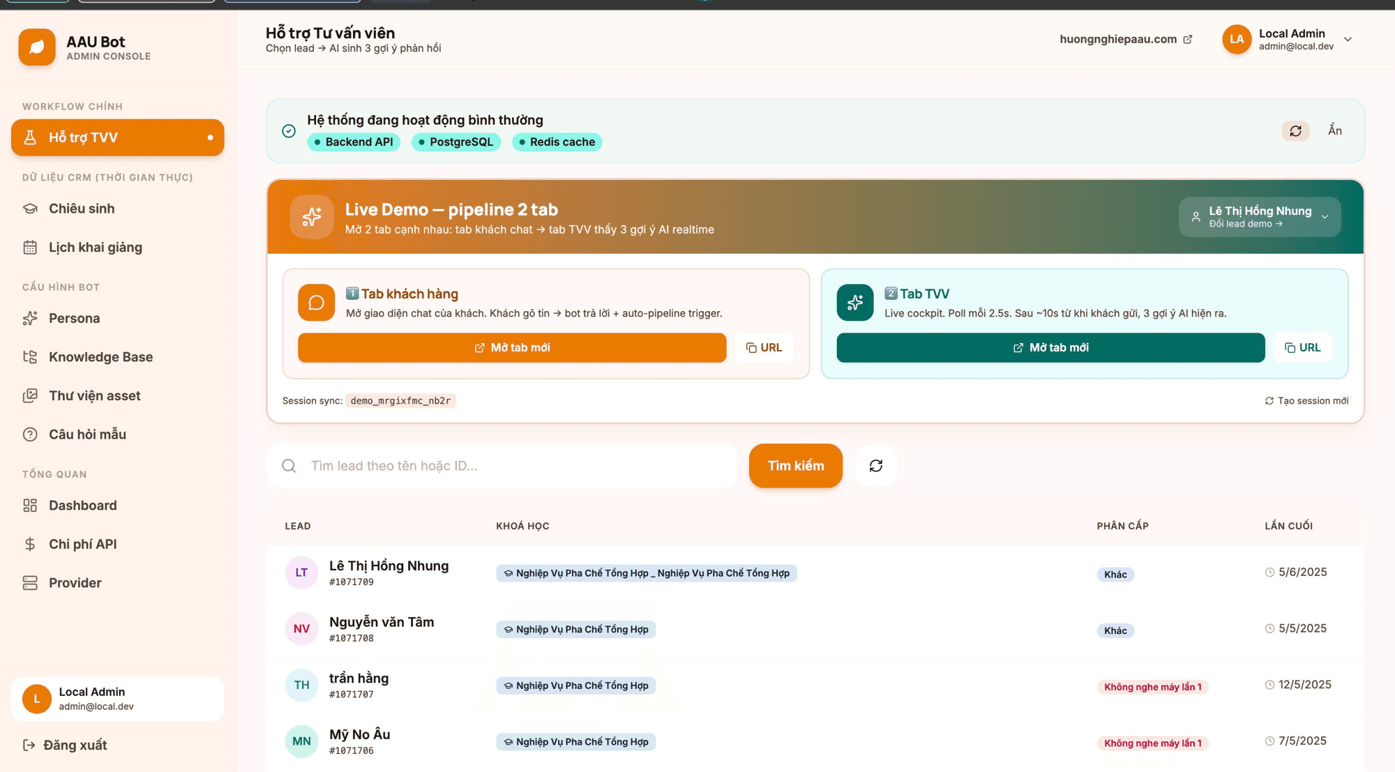 AI Agent Consultant — Hướng Nghiệp Á Âu